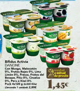 Gadis Bífidus Activia DANONE oferta