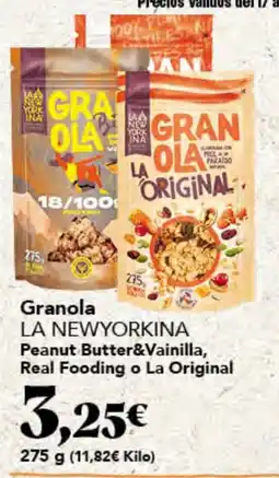 Gadis La New Yorkina granola peanut butter&vainilla, real feeding o la original oferta