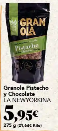 Gadis La Newyorkina granola pistacho y chocolate oferta
