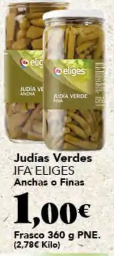 Gadis Ifa eliges judias verdes anchas o finas oferta