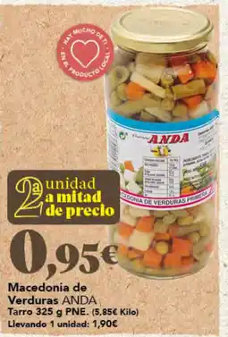 Gadis Macedonia de Verduras ANDA oferta