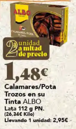 Gadis Albo calamares/pota trozos en su tinta oferta