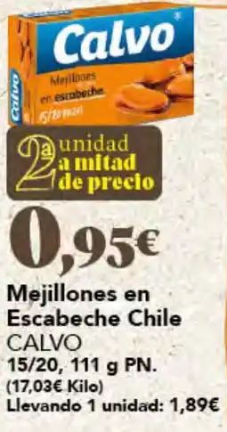 Gadis Calvo mejillones en escabeche chile oferta