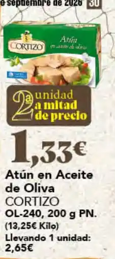Gadis Cortizo atún en aceite de oliva oferta