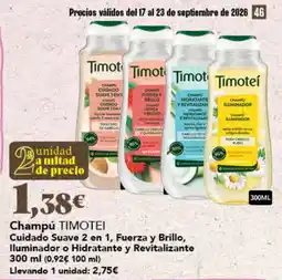 Gadis Timoteí Champú oferta