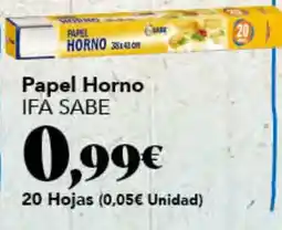 Gadis Ifa sabe papel horno oferta