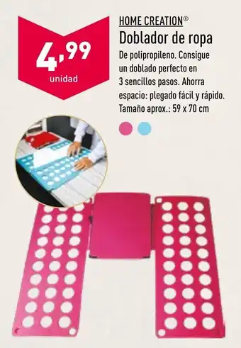 ALDI Home Creation® Doblador de Ropa 59 x 70 cm oferta