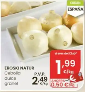 Eroski natur cebolla dulce granel