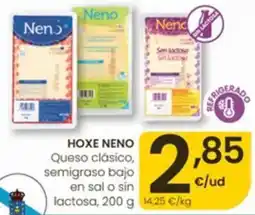 Eroski Neno Queso clásico, semigraso bajo en sal o sin lactosa oferta