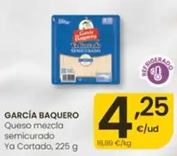 Eroski García Baquero queso mezcla semicurado ya cortado oferta