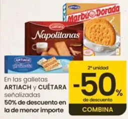 Eroski Artiach y Cuétara galletas oferta