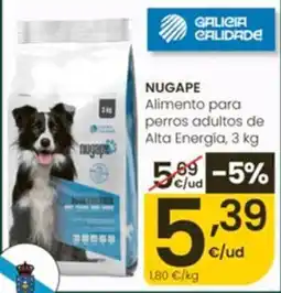 Eroski Nugape Alimento para perros adultos de Alta Energía oferta