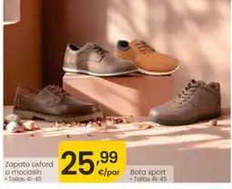Eroski Zapato oxford o mocasín oferta