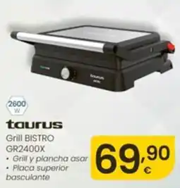 Eroski taurus grill bistro gr2400x oferta