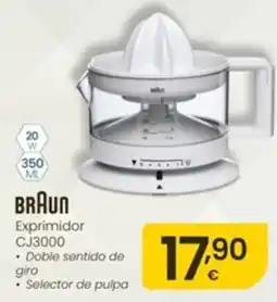 Eroski Braun exprimidor cj3000 oferta