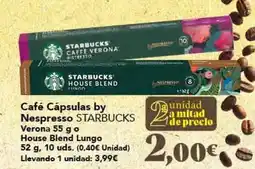 Gadis Starbucks - café cápsulas by nespresso oferta