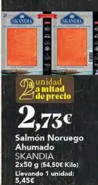 Gadis Skandia - salmon noruego ahumado oferta