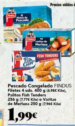 Gadis Findus - pescado congelado oferta