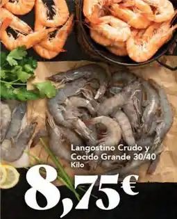 Gadis Langostino crudo y cocido grande oferta