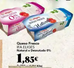 Gadis Ifa eliges - queso fresco natural o desnatado 0% oferta