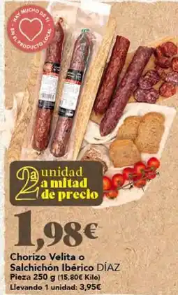 Gadis Chorizo velita o salchichon iberico oferta