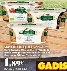 Gadis Xanceda - lacteos ecologicos kefir natural 0% oferta