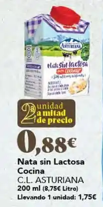 Gadis Central lechera asturiana - nata sin lactosa cocina oferta
