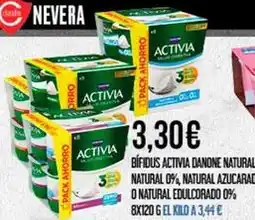 Claudio Danone - bifidus activia natural 0% natural oferta