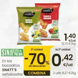 Eroski snatt's bocaditos oferta