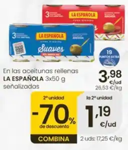 Eroski la española aceitunas rellenas oferta
