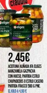 Claudio Eliges - aceitunas oferta