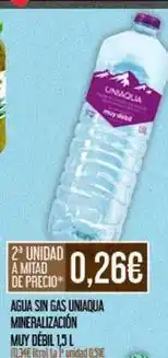 Claudio Uniaqua - agua sin gas oferta