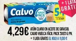 Claudio Calvo - atun claro en aceite de girasol oferta