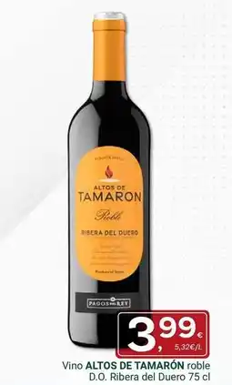 Supermercados Dani Altos de tamarón - vino roble oferta