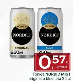 Supermercados Dani Nordic mist - tonica original o blue lata oferta