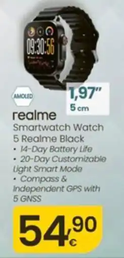 Eroski realme smartwatch watch 5 realme black oferta