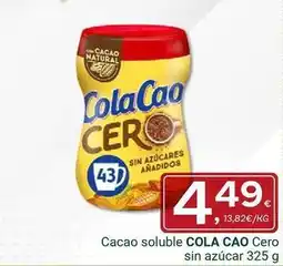 Supermercados Dani Cola cao - cacao soluble cero sin azucar oferta