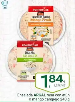 Supermercados Dani Argal - ensalada rusa con atun o mango cangrejo oferta