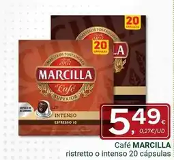 Supermercados Dani Marcilla - café ristretto o intenso 20 cápsulas oferta