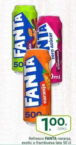 Supermercados Dani Fanta - refresco naranja, exotico frambuesa oferta