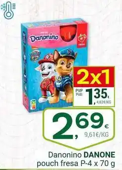 Supermercados Dani Danone - danonino pouch fresa oferta