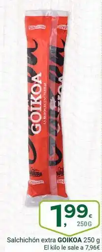 Supermercados Dani Goikoa - salchichon extra oferta