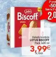Lotus - biscoff helado bombon