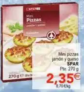 SPAR Spar - mini pizzas jamón y queso oferta