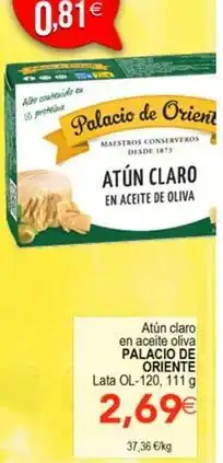 SPAR Palacio de oriente - atun claro en aceite oliva oferta