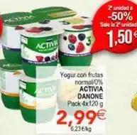SPAR Activia - yogur con frutas normal oferta