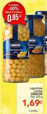 SPAR Cidacos - legumbres cocidas oferta