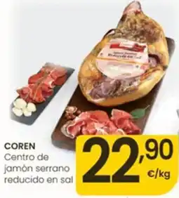 Eroski Coren centro de jamón serrano reducido en sal oferta