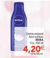 SPAR Nivea - crema corporal azul nutritivo oferta