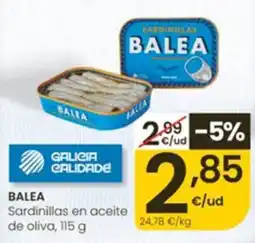 Eroski Baleta sardinillas en aceite de oliva oferta